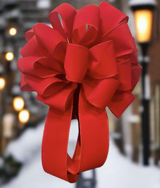 Red Velvet Christmas Bow