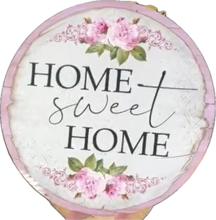 Pink Home Sweet Home Sign